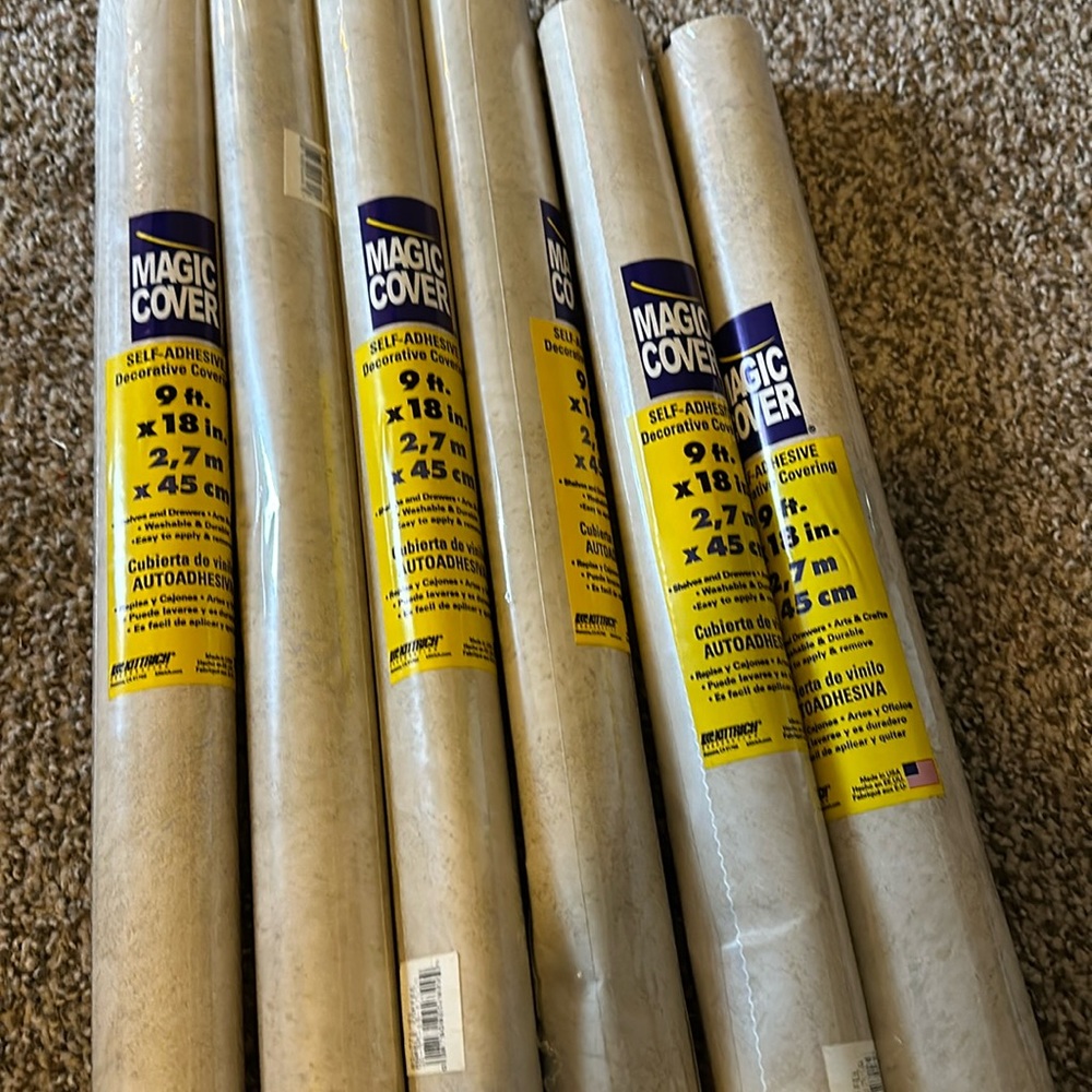 Self adhesive decorative covering 4 for $25 or 6 for $30